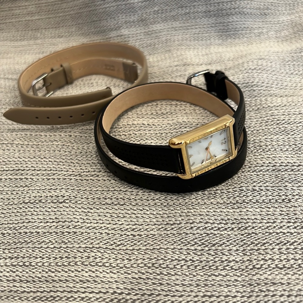 Stella & Dot Leather Wrap Wristwatch